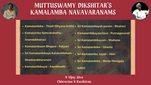 Load image into Gallery viewer, DIKSHITAR's KAMALAMBA NAVAVARANAMS: Shri N Vijay Siva & Shri Chitravina N Ravikiran