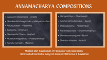 Load image into Gallery viewer, ANNAMACHARYA COMPOSITIONS