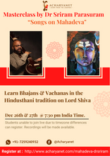 Load image into Gallery viewer, BHAJANS ON LORD SIVA: Dr Sriram Parasuram